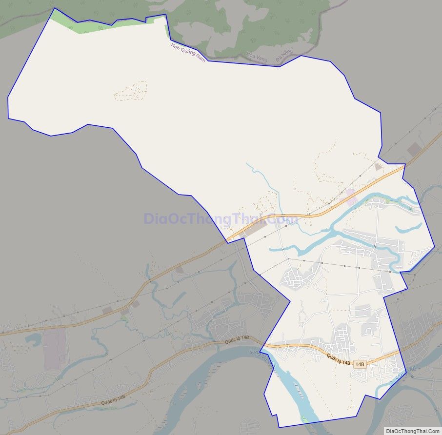 Bản đồ giao thông xã Đại Nghĩa, huyện Đại Lộc