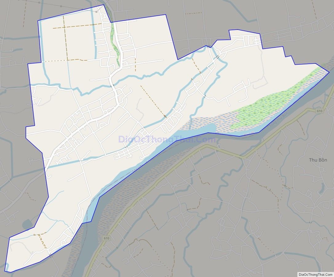 Bản đồ giao thông xã Đại Thắng, huyện Đại Lộc