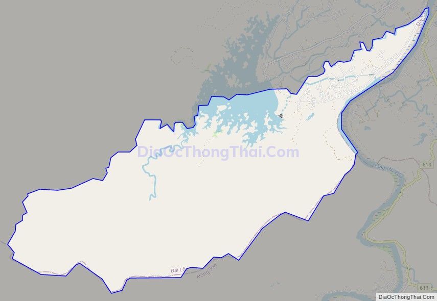 Bản đồ giao thông xã Đại Thạnh, huyện Đại Lộc
