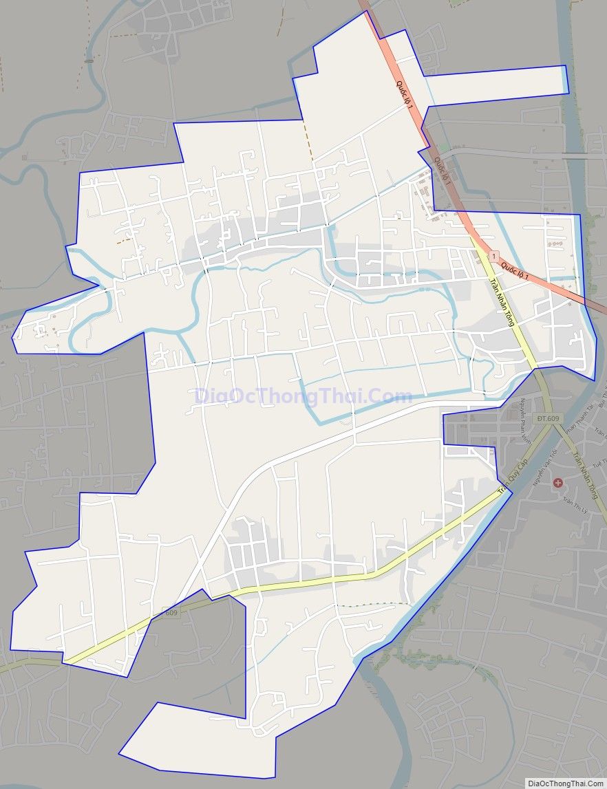 Bản đồ giao thông phường Điện An, thị xã Điện Bàn