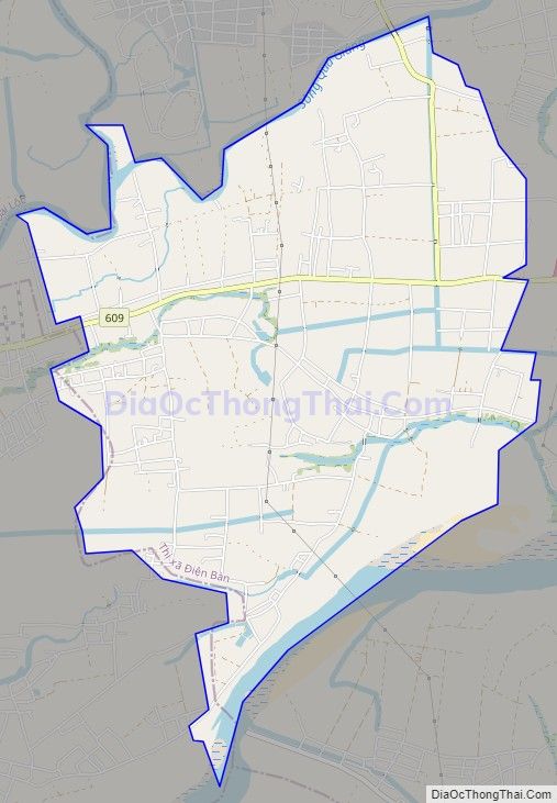 Bản đồ giao thông xã Điện Hồng, thị xã Điện Bàn