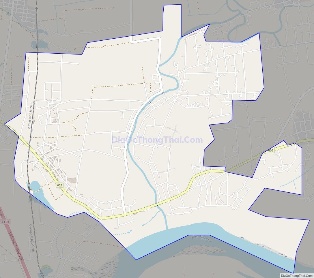 Bản đồ giao thông xã Điện Phước, thị xã Điện Bàn