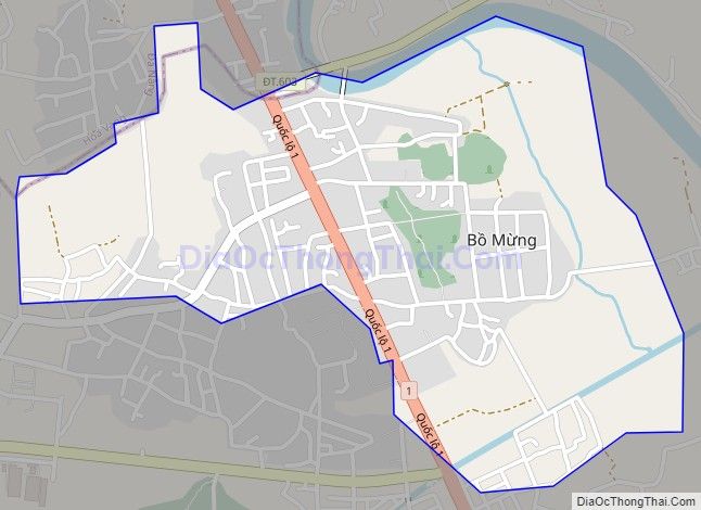 Bản đồ giao thông xã Điện Thắng Bắc, thị xã Điện Bàn