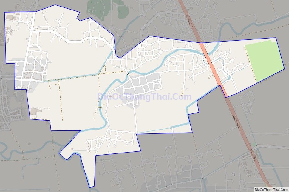 Bản đồ giao thông xã Điện Thắng Nam, thị xã Điện Bàn