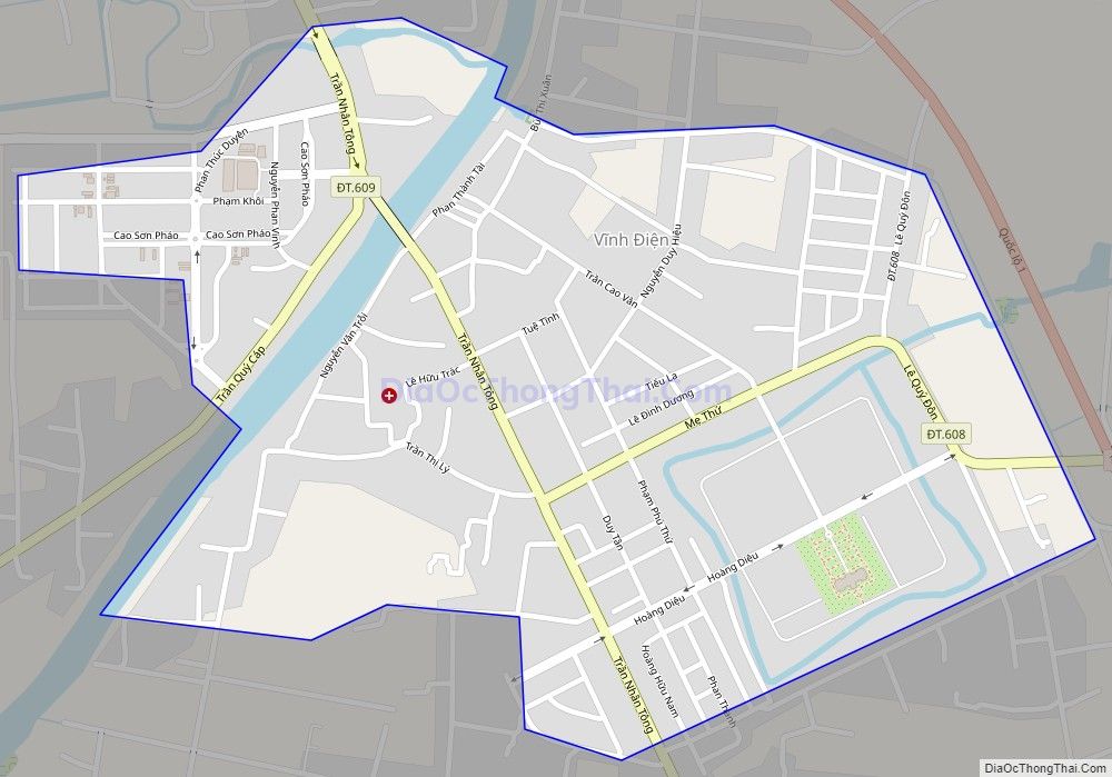 Bản đồ giao thông phường Vĩnh Điện, thị xã Điện Bàn