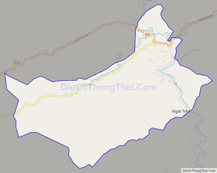 Bản đồ giao thông xã Jơ Ngây, huyện Đông Giang