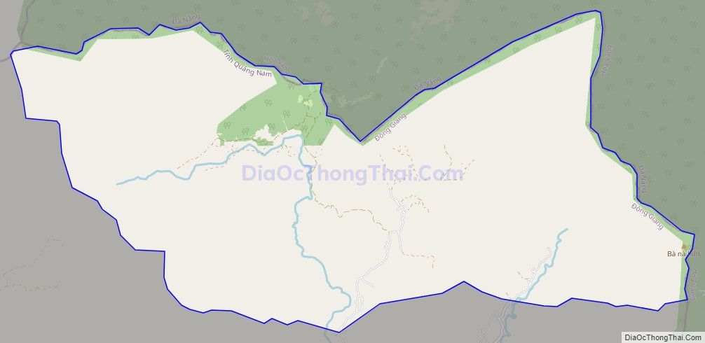 Bản đồ giao thông xã Tư, huyện Đông Giang