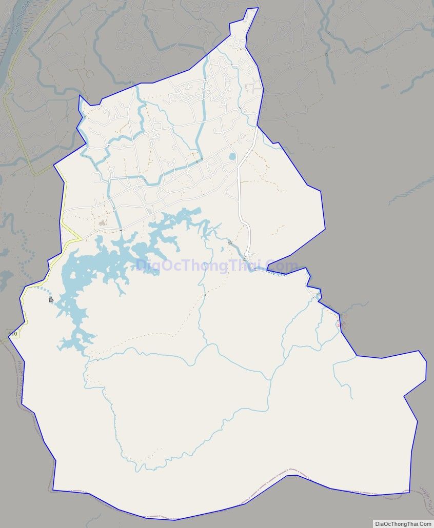 Bản đồ giao thông xã Duy Phú, huyện Duy Xuyên