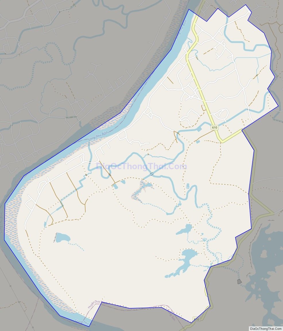 Bản đồ giao thông xã Duy Thu, huyện Duy Xuyên