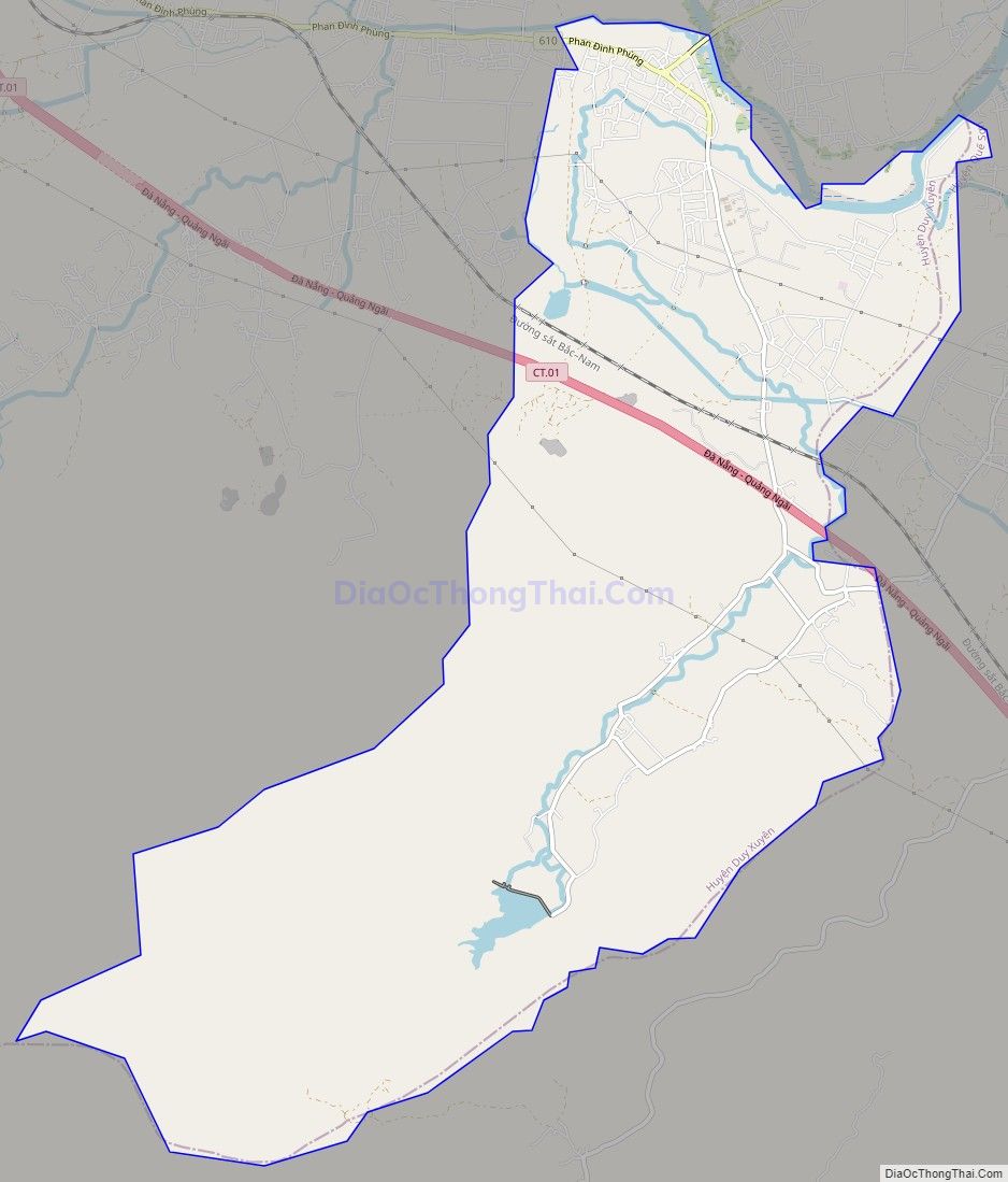 Bản đồ giao thông xã Duy Trung, huyện Duy Xuyên