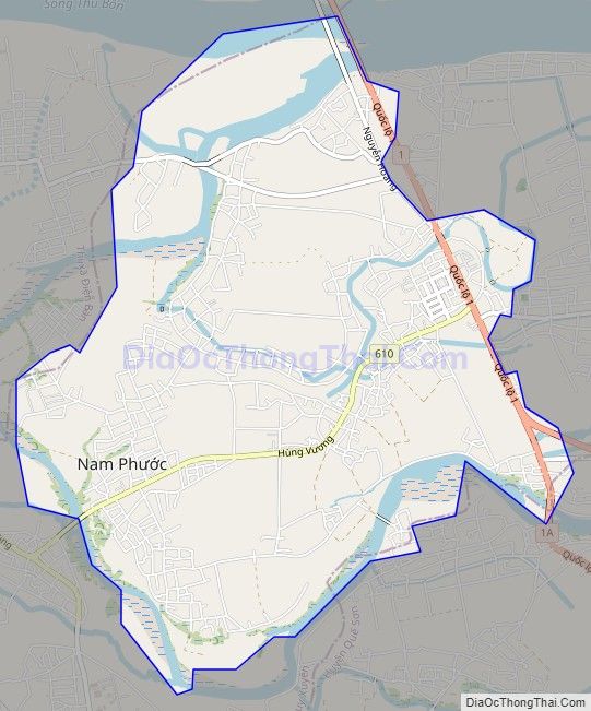 Bản đồ giao thông Thị trấn Nam Phước, huyện Duy Xuyên