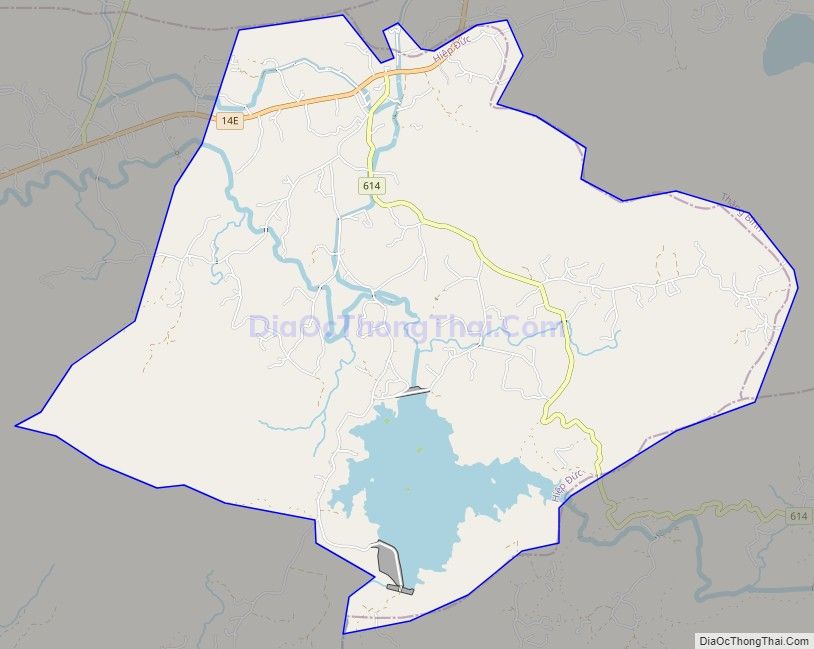 Bản đồ giao thông xã Bình Lâm, huyện Hiệp Đức