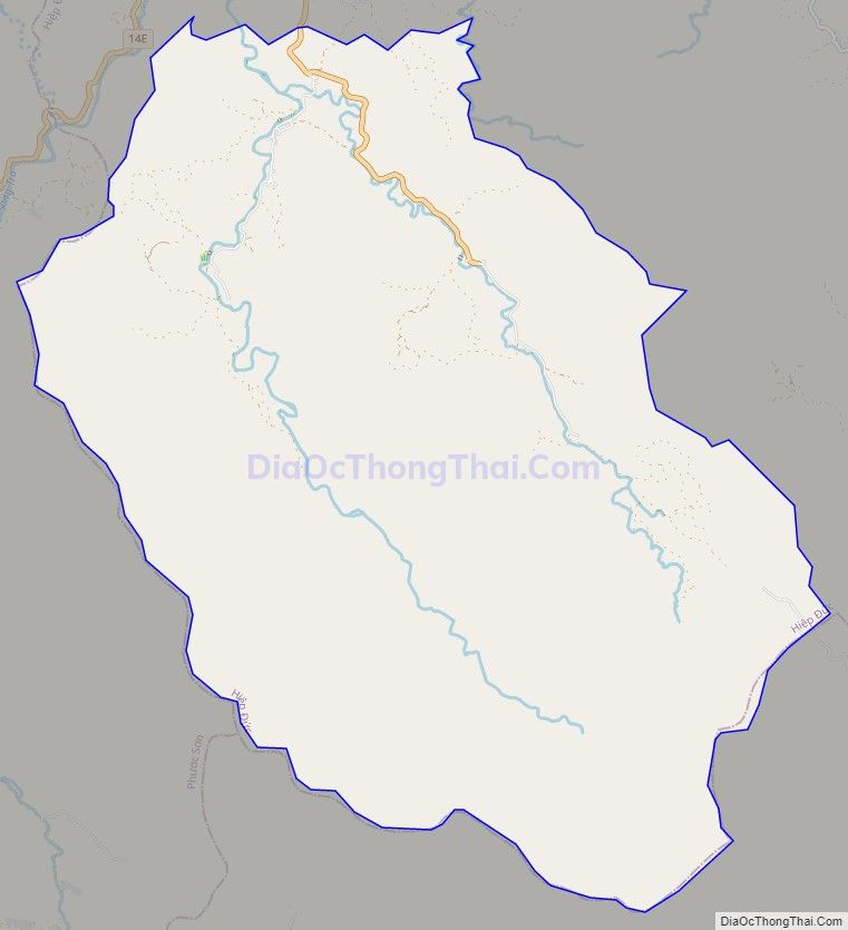 Bản đồ giao thông xã Phước Trà, huyện Hiệp Đức