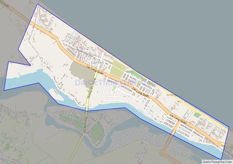 Bản đồ giao thông phường Cẩm An, thành phố Hội An
