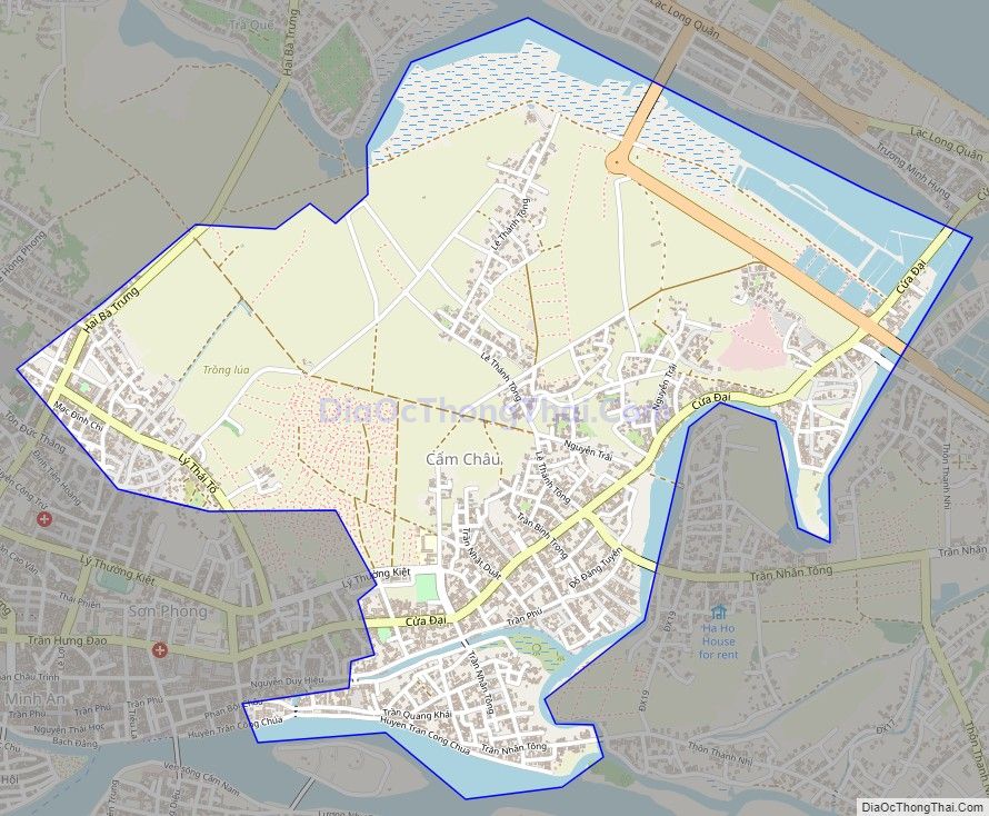 Bản đồ giao thông phường Cẩm Châu, thành phố Hội An