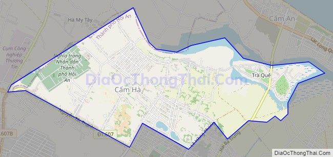 Bản đồ giao thông xã Cẩm Hà, thành phố Hội An