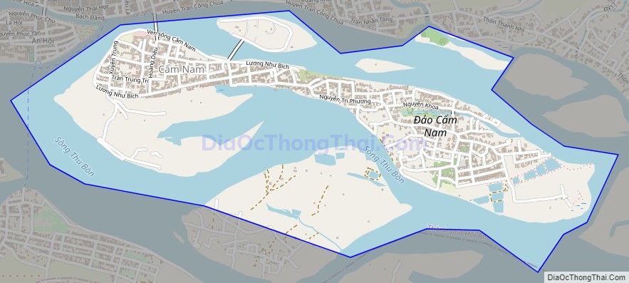 Bản đồ giao thông phường Cẩm Nam, thành phố Hội An