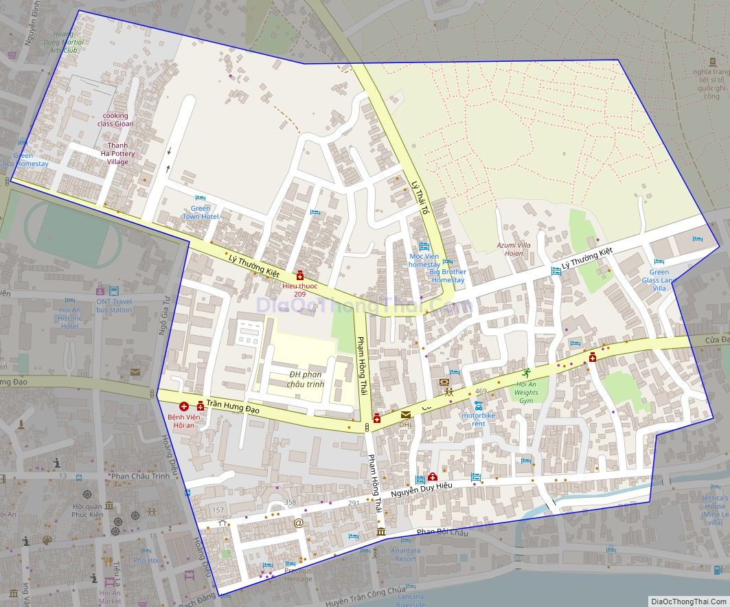 Bản đồ giao thông phường Sơn Phong, thành phố Hội An