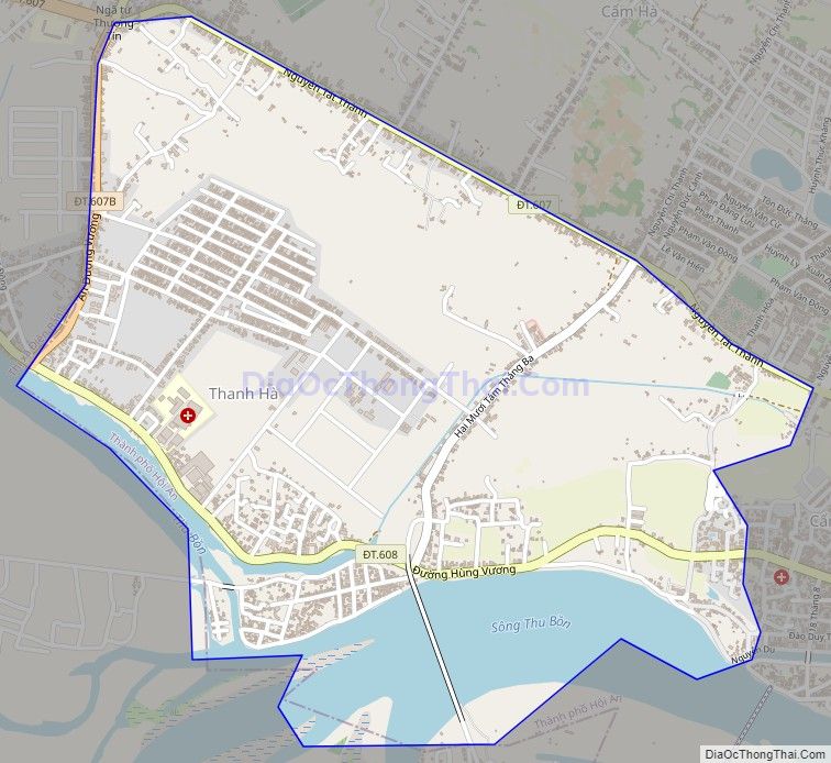 Bản đồ giao thông phường Thanh Hà, thành phố Hội An