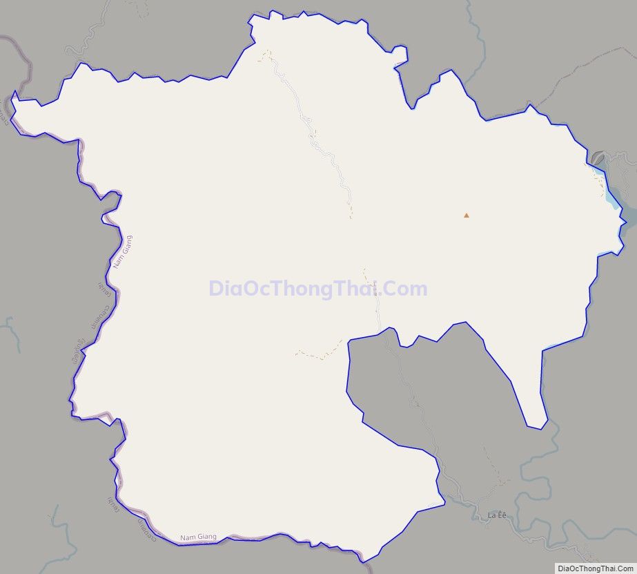 Bản đồ giao thông xã Chơ Chun, huyện Nam Giang