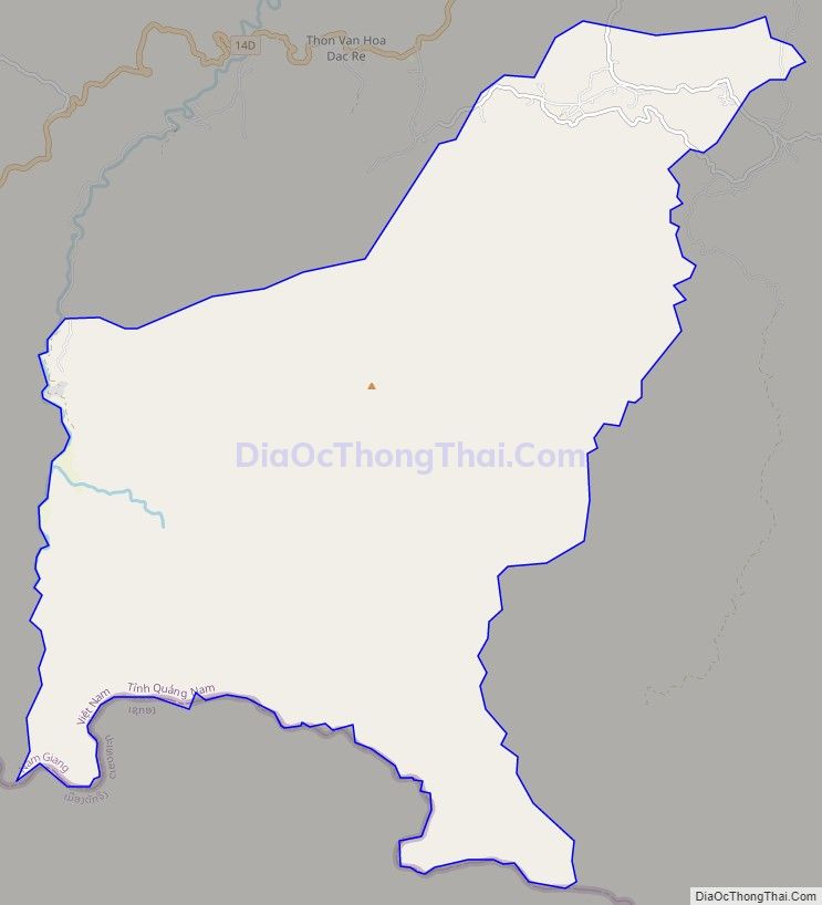 Bản đồ giao thông xã La Dêê, huyện Nam Giang