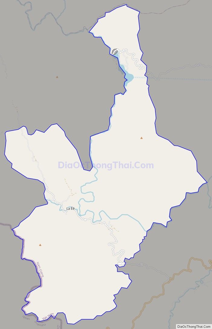 Bản đồ giao thông xã La Êê, huyện Nam Giang