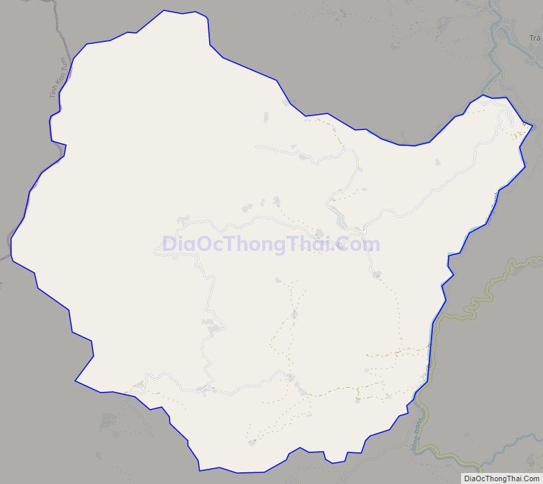 Bản đồ giao thông xã Trà Cang, huyện Nam Trà My