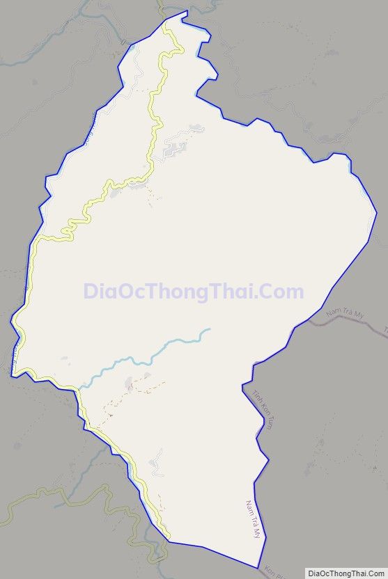 Bản đồ giao thông xã Trà Don, huyện Nam Trà My