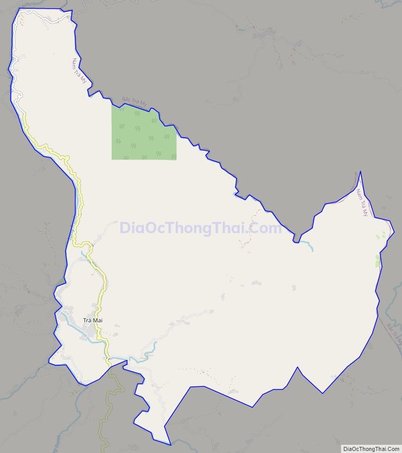 Bản đồ giao thông xã Trà Mai, huyện Nam Trà My
