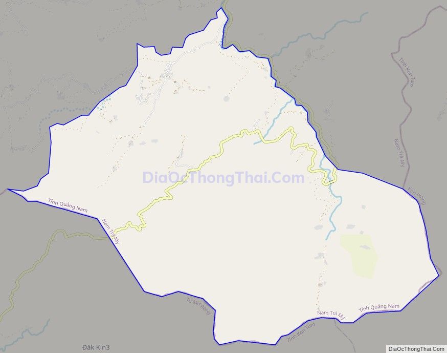 Bản đồ giao thông xã Trà Nam, huyện Nam Trà My
