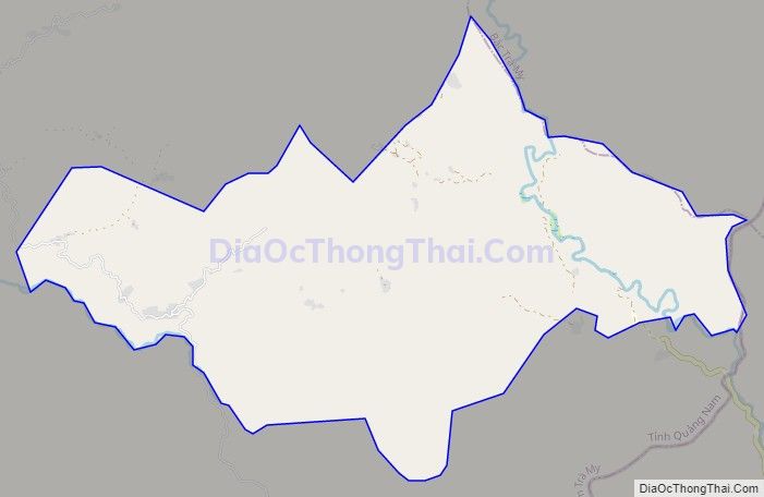 Bản đồ giao thông xã Trà Vân, huyện Nam Trà My