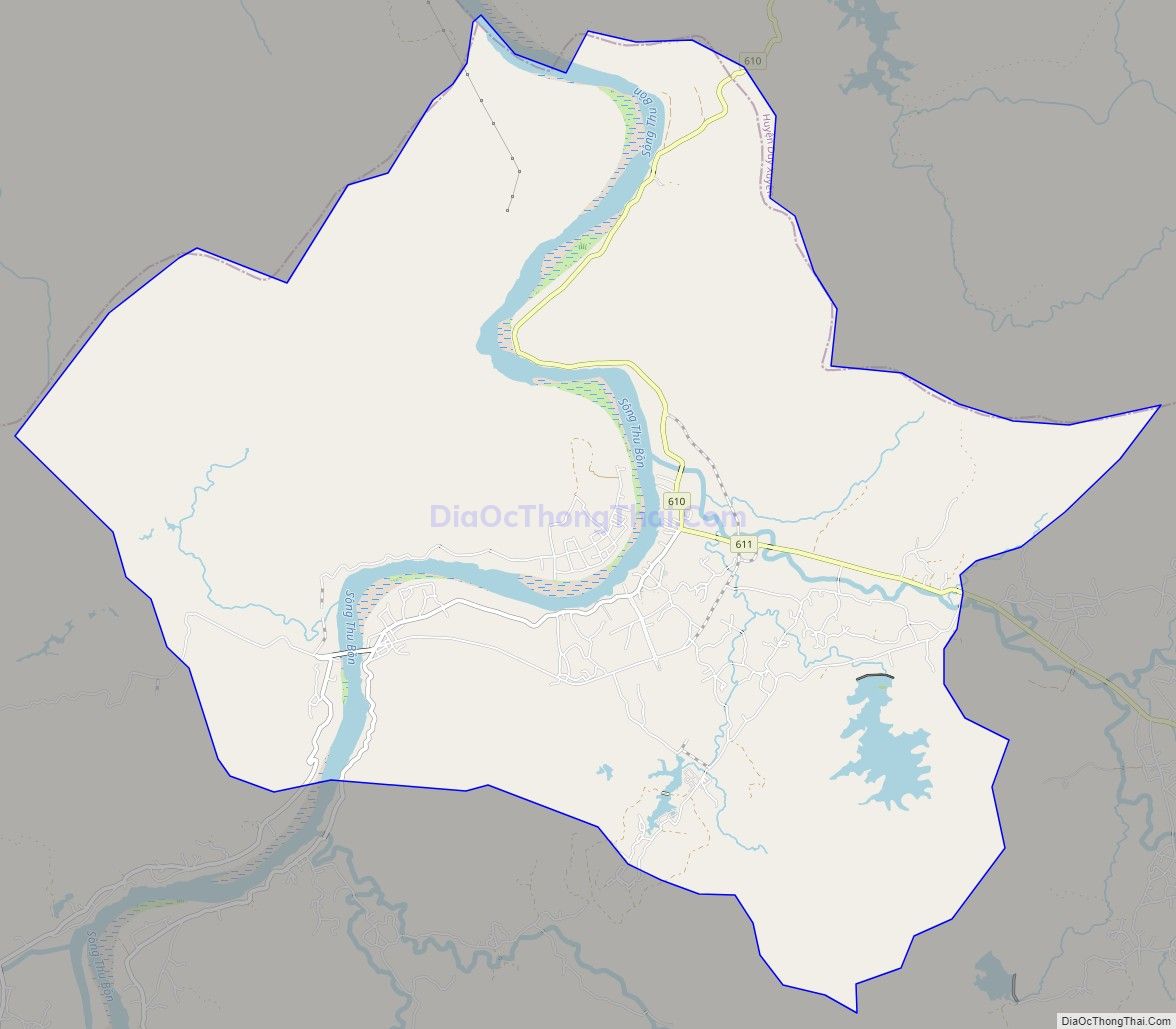 Bản đồ giao thông xã Quế Trung, huyện Nông Sơn
