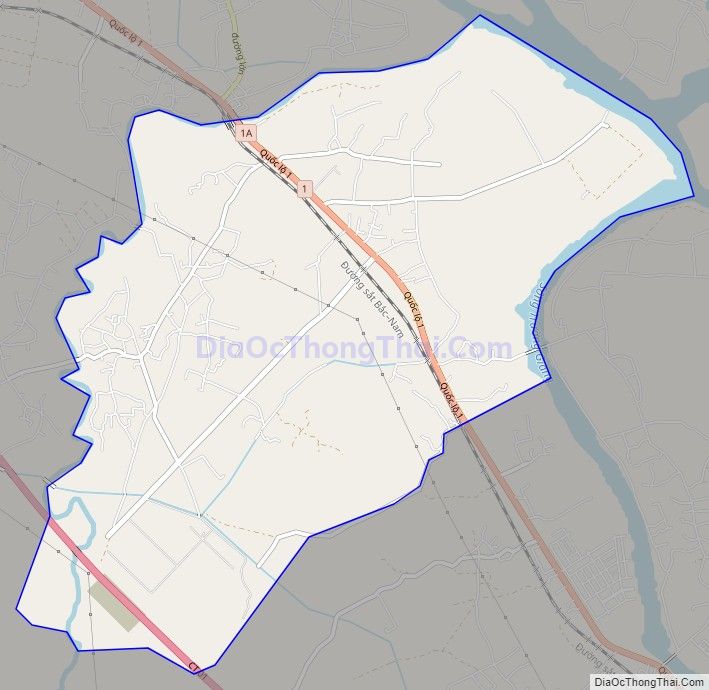 Bản đồ giao thông xã Tam Anh Bắc, huyện Núi Thành