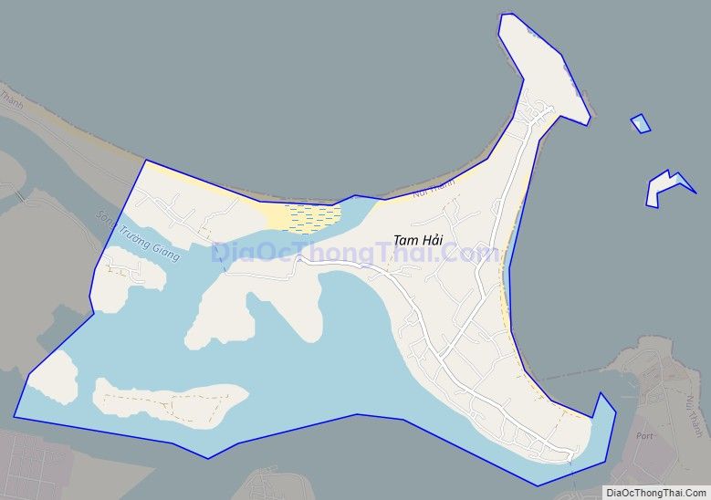 Bản đồ giao thông xã Tam Hải, huyện Núi Thành