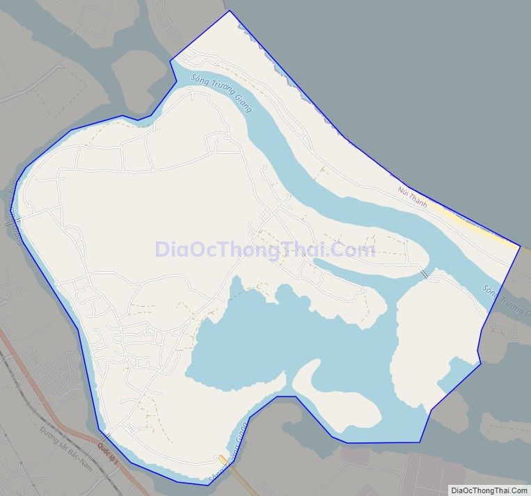 Bản đồ giao thông xã Tam Hòa, huyện Núi Thành