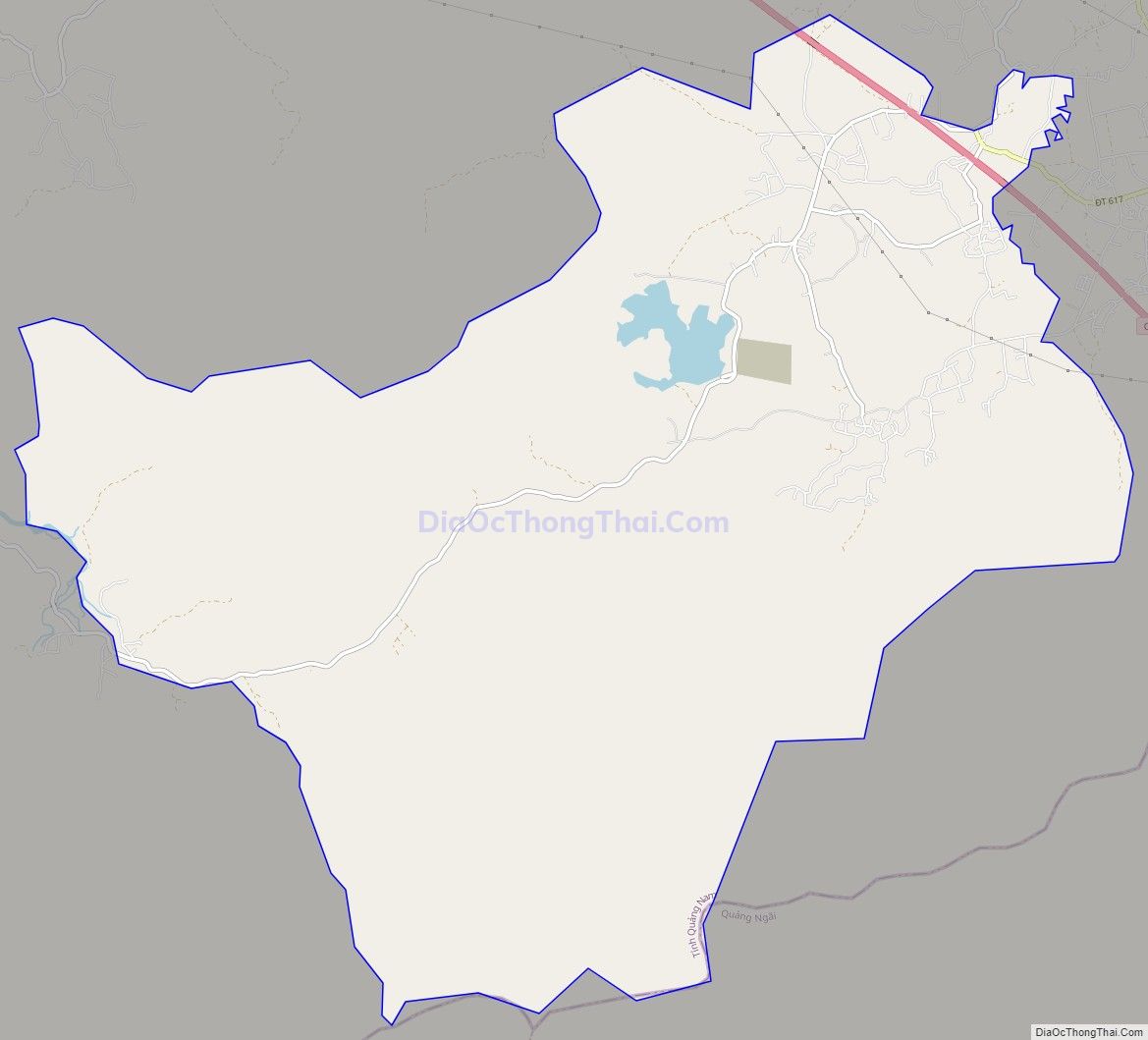 Bản đồ giao thông xã Tam Mỹ Tây, huyện Núi Thành