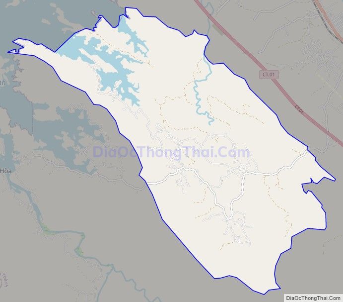 Bản đồ giao thông xã Tam Thạnh, huyện Núi Thành