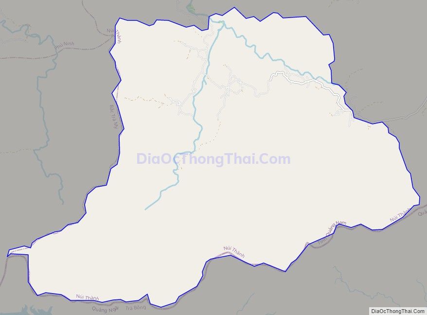 Bản đồ giao thông xã Tam Trà, huyện Núi Thành