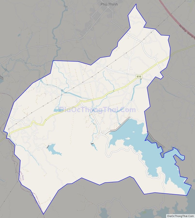 Bản đồ giao thông xã Tam Dân, huyện Phú Ninh
