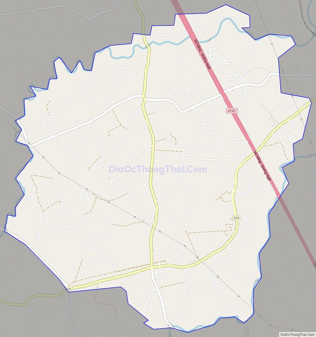 Bản đồ giao thông xã Tam Phước, huyện Phú Ninh