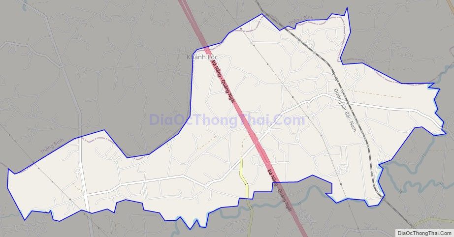 Bản đồ giao thông xã Tam Thành, huyện Phú Ninh