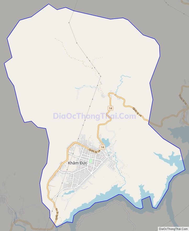 Bản đồ giao thông Thị trấn Khâm Đức, huyện Phước Sơn