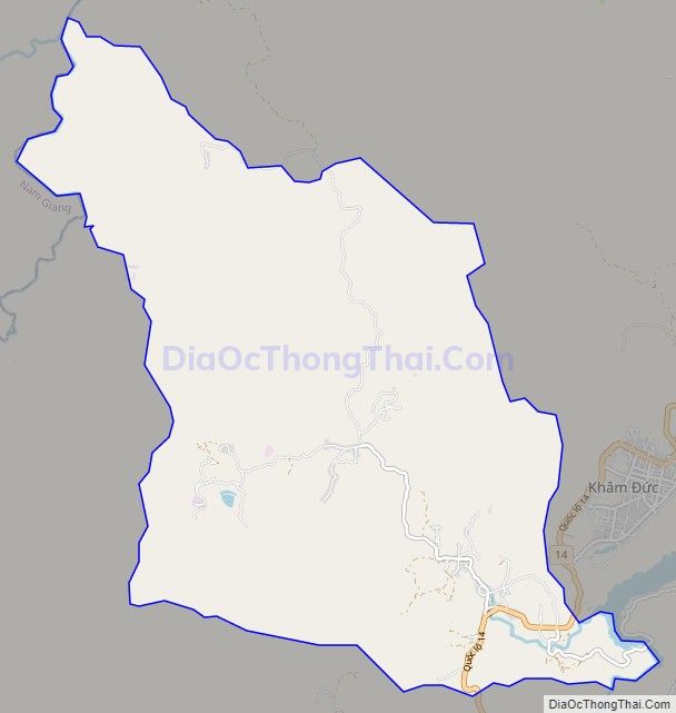 Bản đồ giao thông xã Phước Đức, huyện Phước Sơn