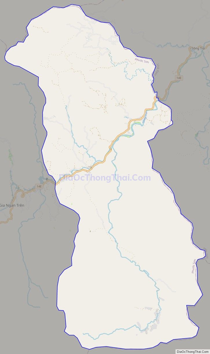 Bản đồ giao thông xã Phước Hiệp, huyện Phước Sơn