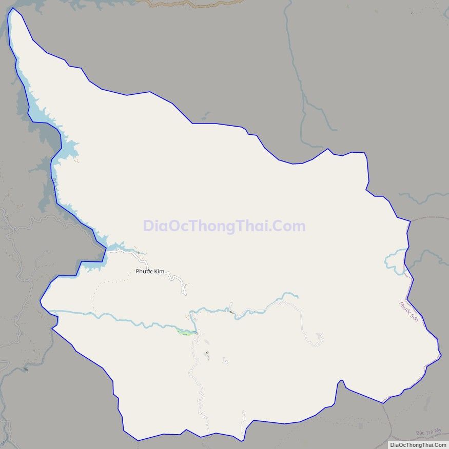Bản đồ giao thông xã Phước Kim, huyện Phước Sơn