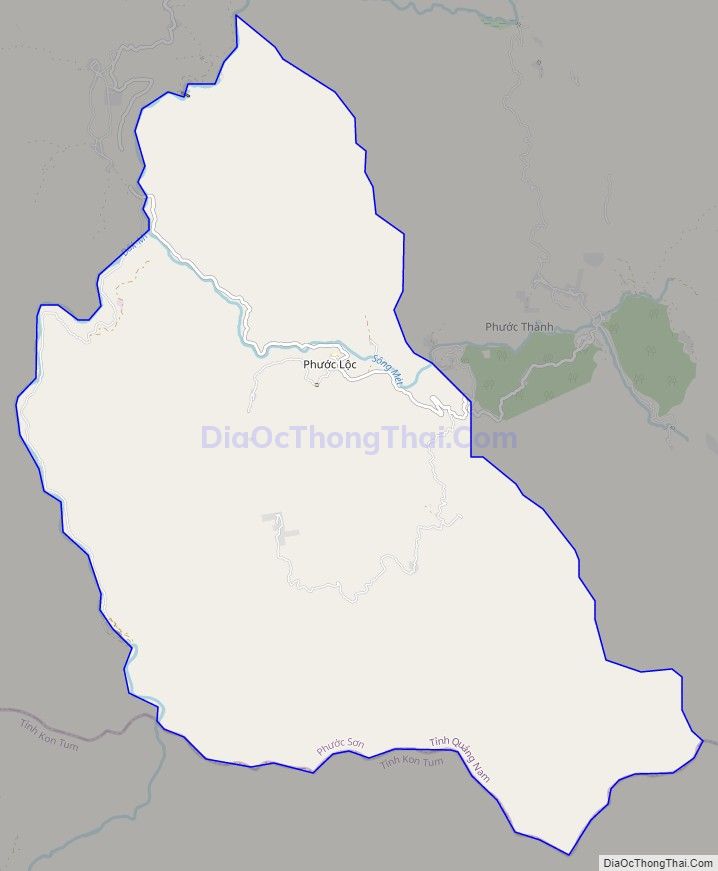 Bản đồ giao thông xã Phước Lộc, huyện Phước Sơn