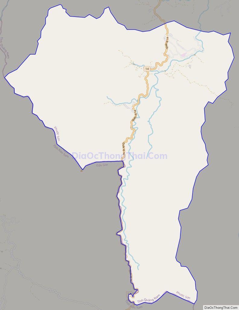 Bản đồ giao thông xã Phước Mỹ, huyện Phước Sơn