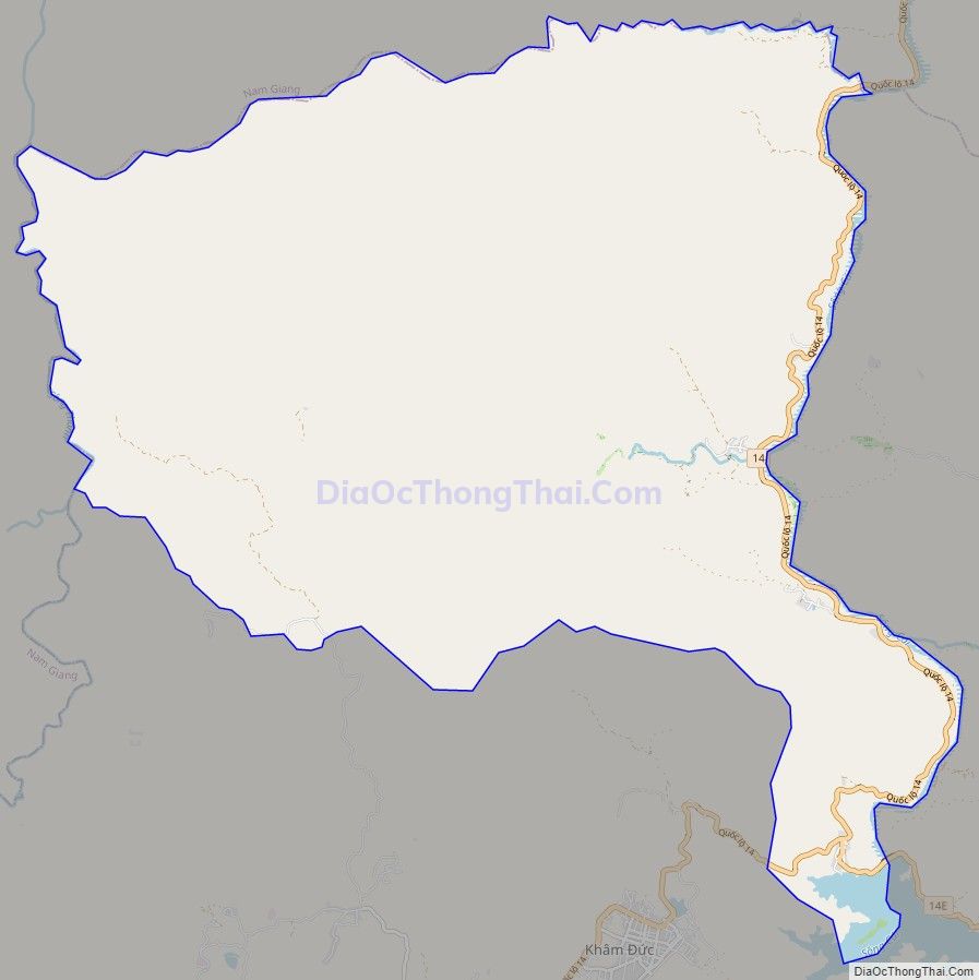 Bản đồ giao thông xã Phước Xuân, huyện Phước Sơn