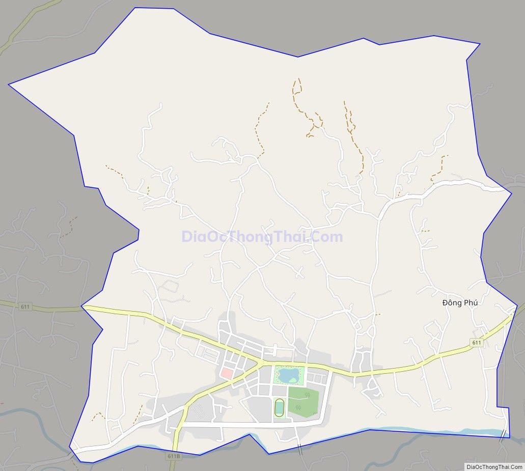 Bản đồ giao thông Thị trấn Đông Phú, huyện Quế Sơn