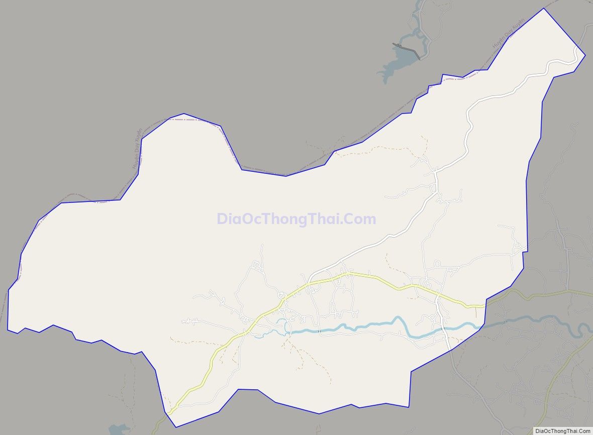 Bản đồ giao thông xã Quế Hiệp, huyện Quế Sơn